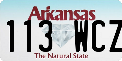 AR license plate 113WCZ