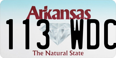AR license plate 113WDC