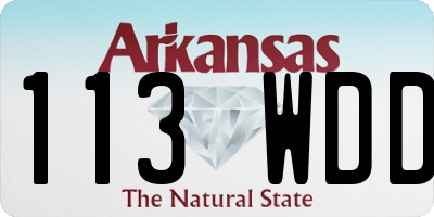 AR license plate 113WDD