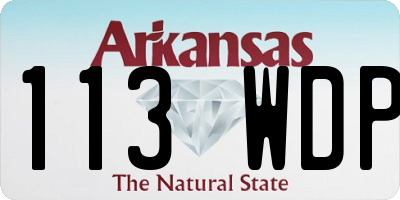 AR license plate 113WDP