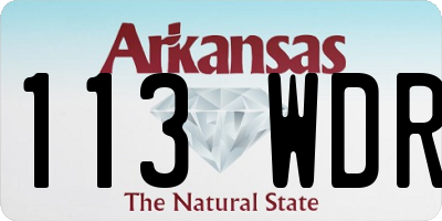 AR license plate 113WDR