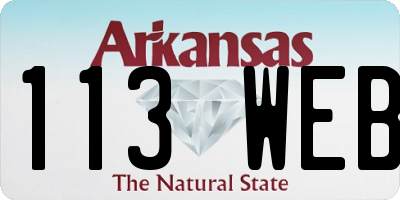 AR license plate 113WEB