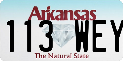 AR license plate 113WEY