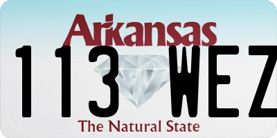 AR license plate 113WEZ