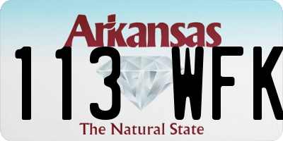 AR license plate 113WFK