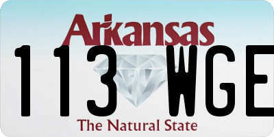 AR license plate 113WGE