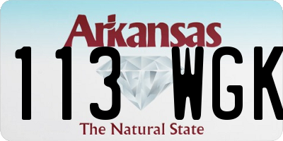 AR license plate 113WGK