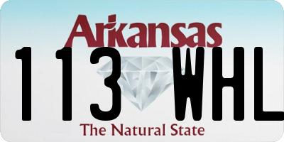 AR license plate 113WHL