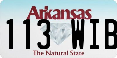 AR license plate 113WIB