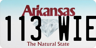 AR license plate 113WIE