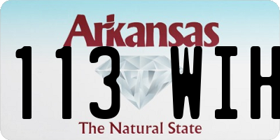 AR license plate 113WIH
