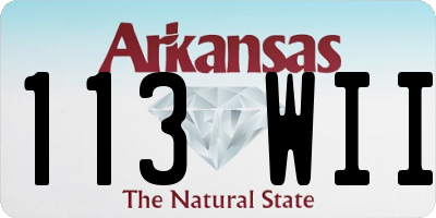 AR license plate 113WII