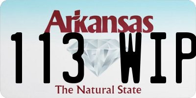 AR license plate 113WIP