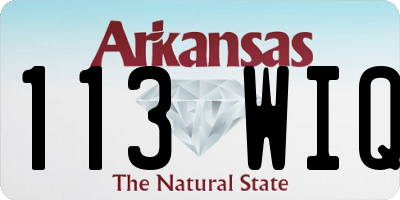 AR license plate 113WIQ