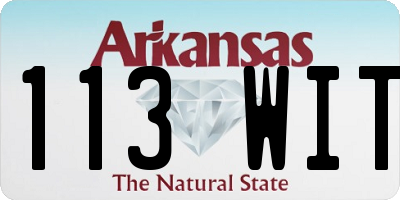 AR license plate 113WIT