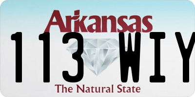 AR license plate 113WIY