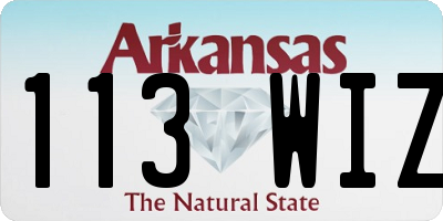AR license plate 113WIZ