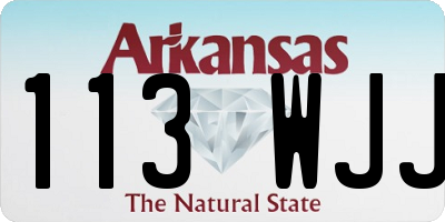 AR license plate 113WJJ