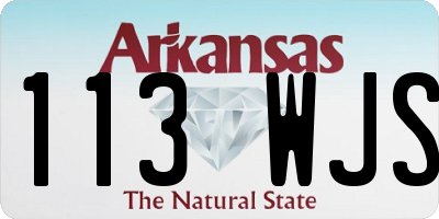 AR license plate 113WJS