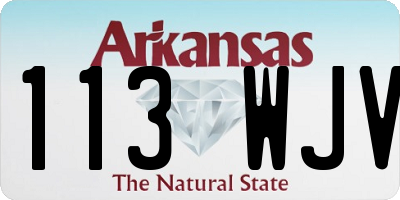 AR license plate 113WJV