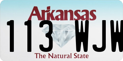 AR license plate 113WJW