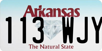 AR license plate 113WJY