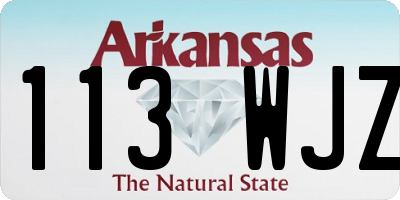 AR license plate 113WJZ