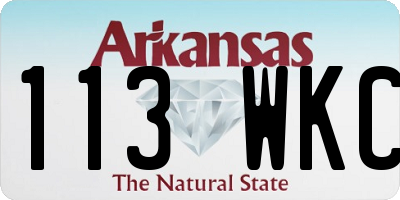AR license plate 113WKC