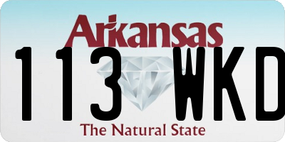 AR license plate 113WKD