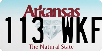 AR license plate 113WKF