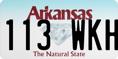 AR license plate 113WKH