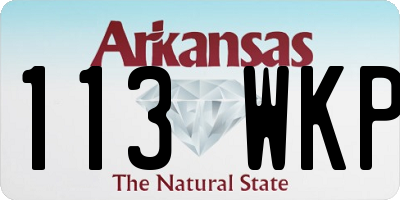 AR license plate 113WKP