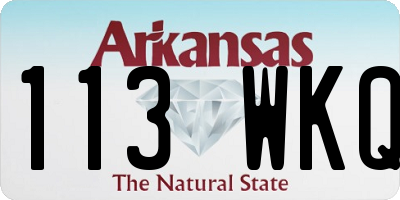 AR license plate 113WKQ