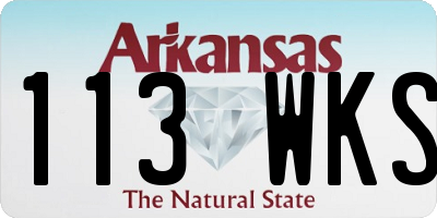 AR license plate 113WKS