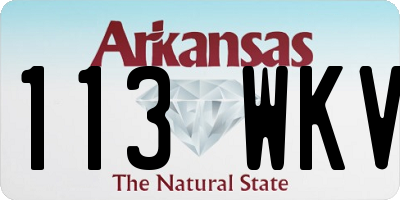AR license plate 113WKV