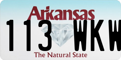 AR license plate 113WKW