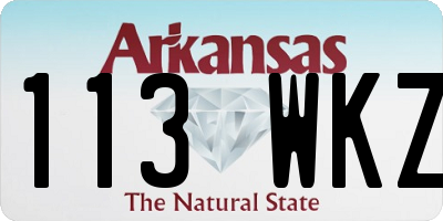 AR license plate 113WKZ