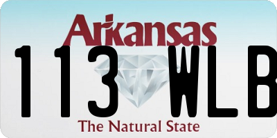 AR license plate 113WLB