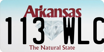 AR license plate 113WLC