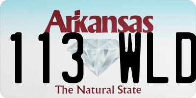 AR license plate 113WLD