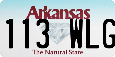 AR license plate 113WLG