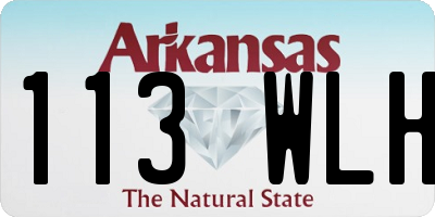 AR license plate 113WLH