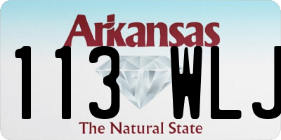 AR license plate 113WLJ