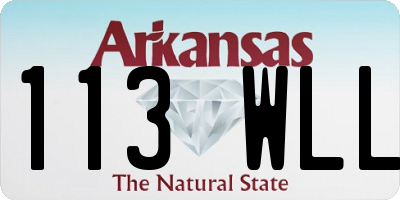 AR license plate 113WLL