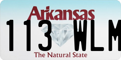 AR license plate 113WLM