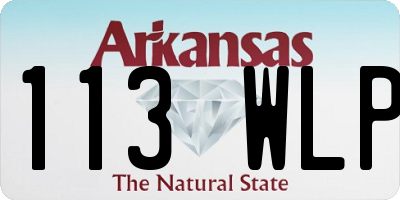 AR license plate 113WLP