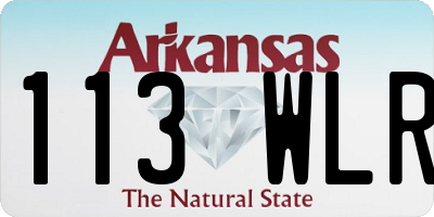 AR license plate 113WLR