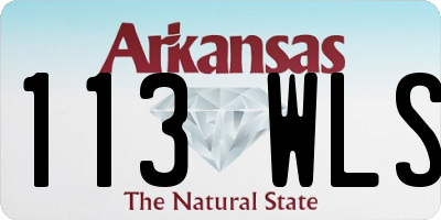 AR license plate 113WLS