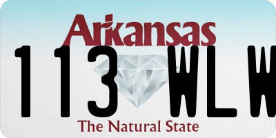 AR license plate 113WLW