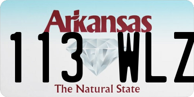 AR license plate 113WLZ